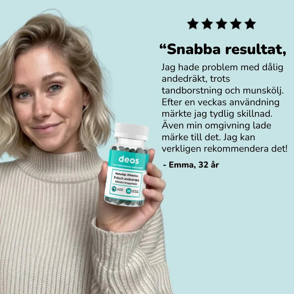 DEOS | Kosttillskott mot dålig lukt